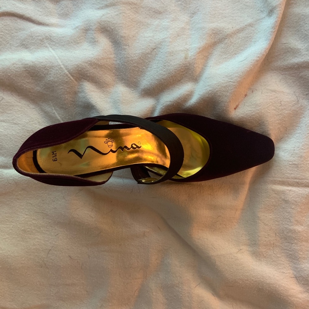 Nina velvet plum pumps - Picture 2 of 3